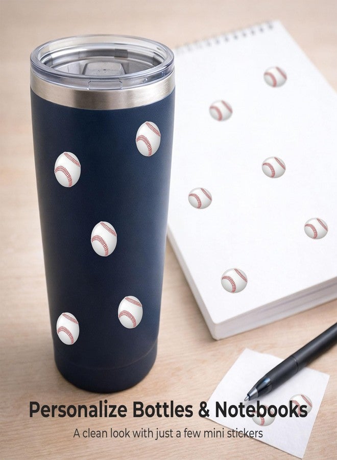 sodknow Mini Baseball Stickers - 400 Count (20 Sheets), 0.59" Small Round Sports Stickers for Kids Rewards, Classroom, Party Favors, Scrapbooking, Planners, Envelope Seals, Coaches & Parents - Image 5